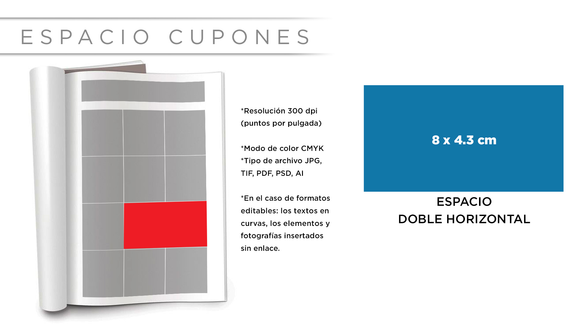 Cupones doble horizontal