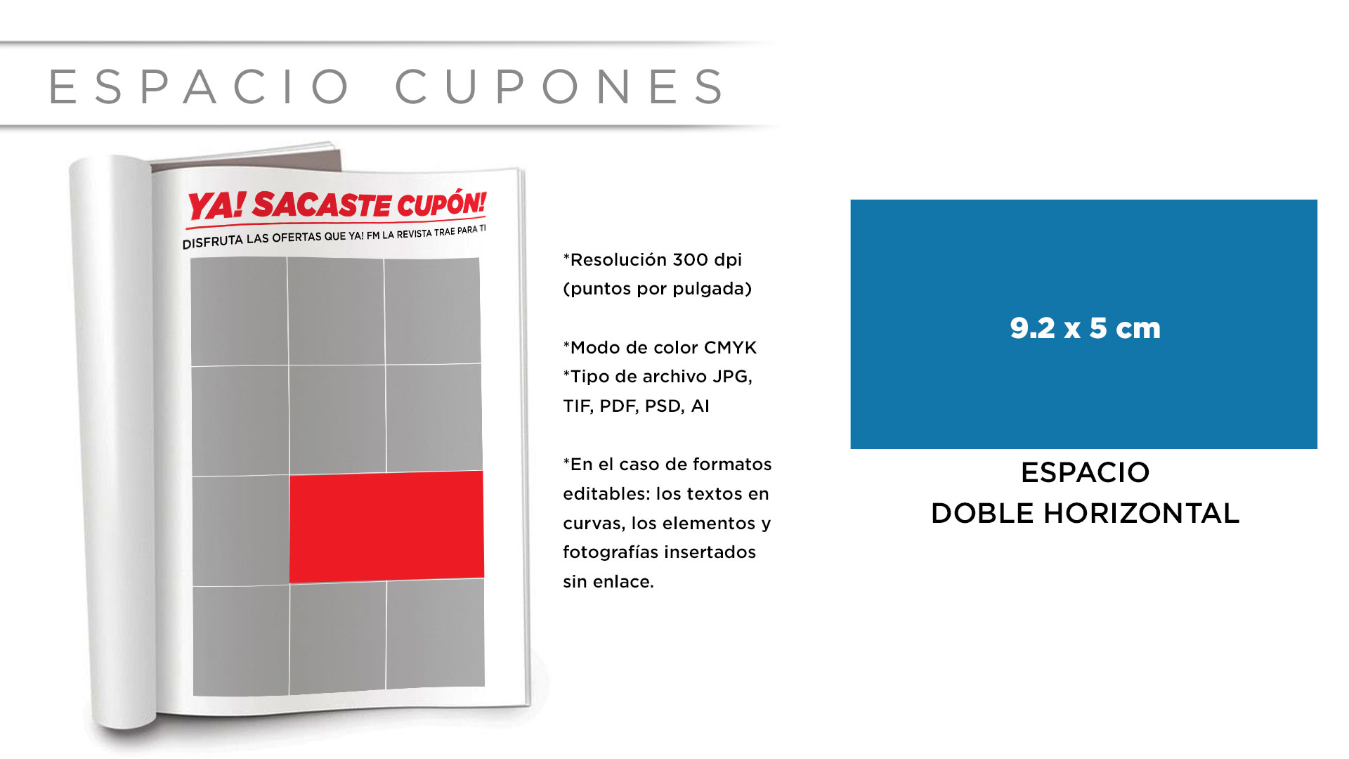 Cupones doble horizontal